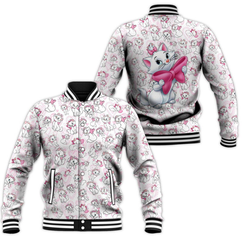 Cute Cat Fashion Baseball Jacket for Men & Women | Animal Lover Gift