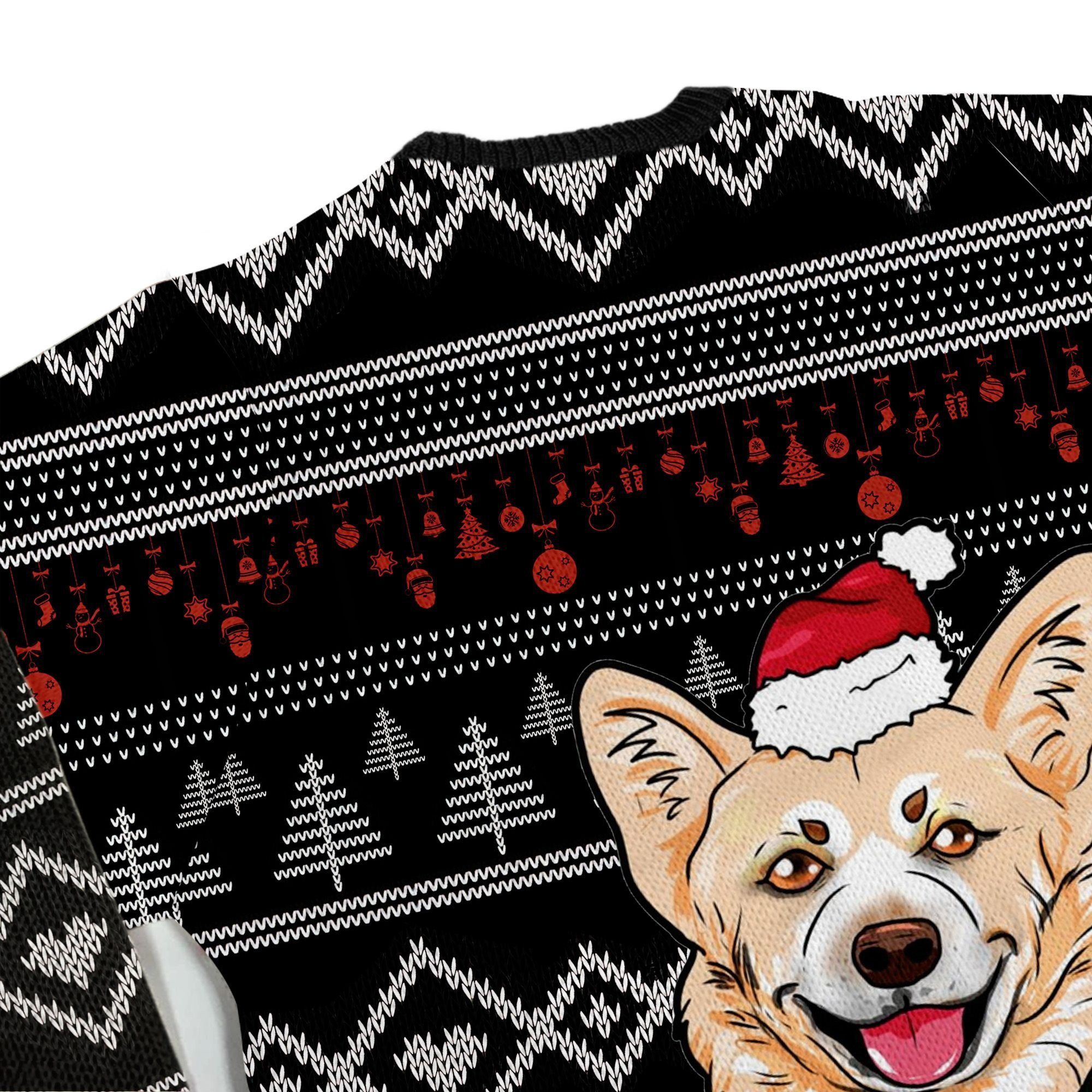 Cute Corgi 3D Custom Name Shirt For Dog Lovers Ugly Christmas Sweater, Perfect Holiday Gift - Image 5