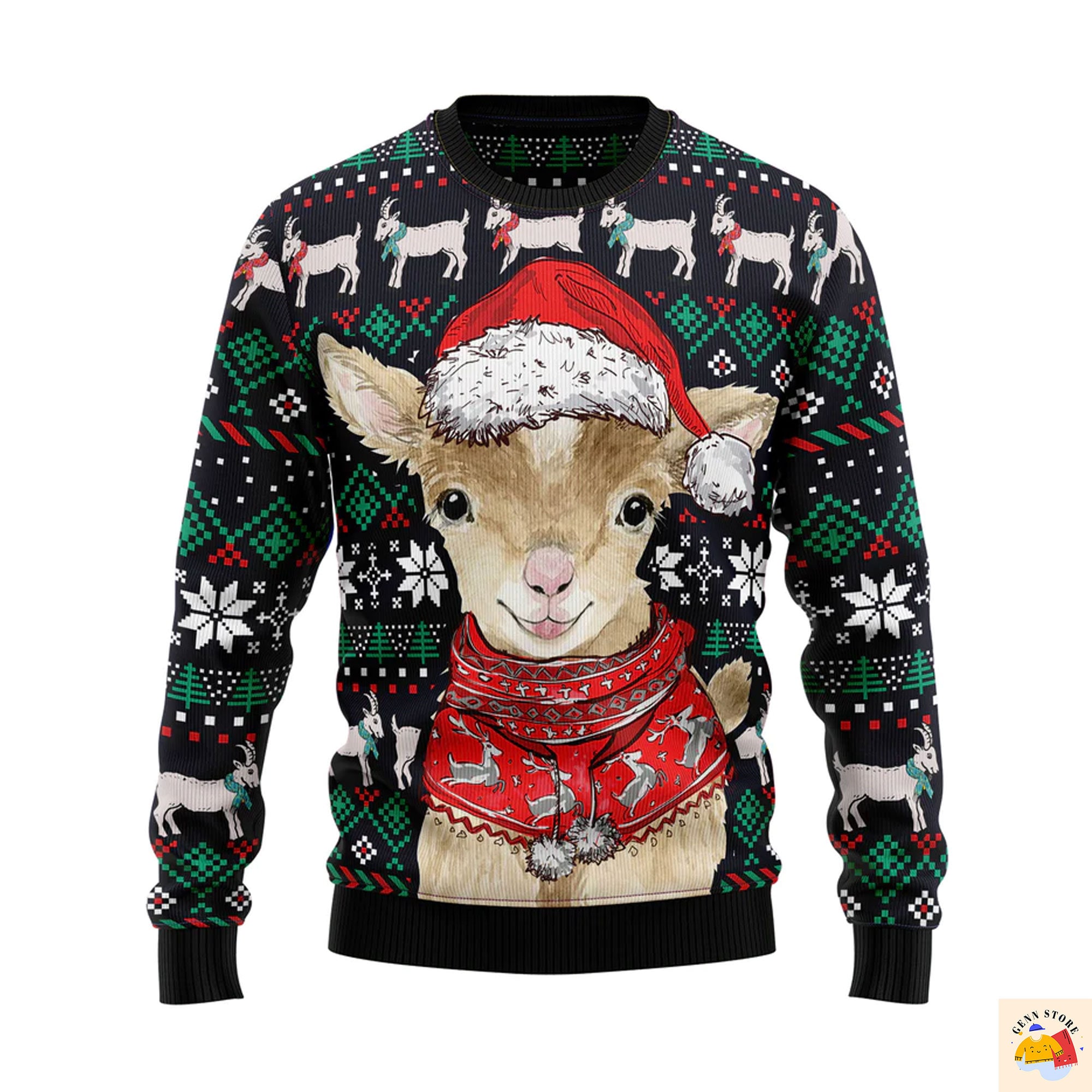 Cute Goat Ugly Christmas Sweater