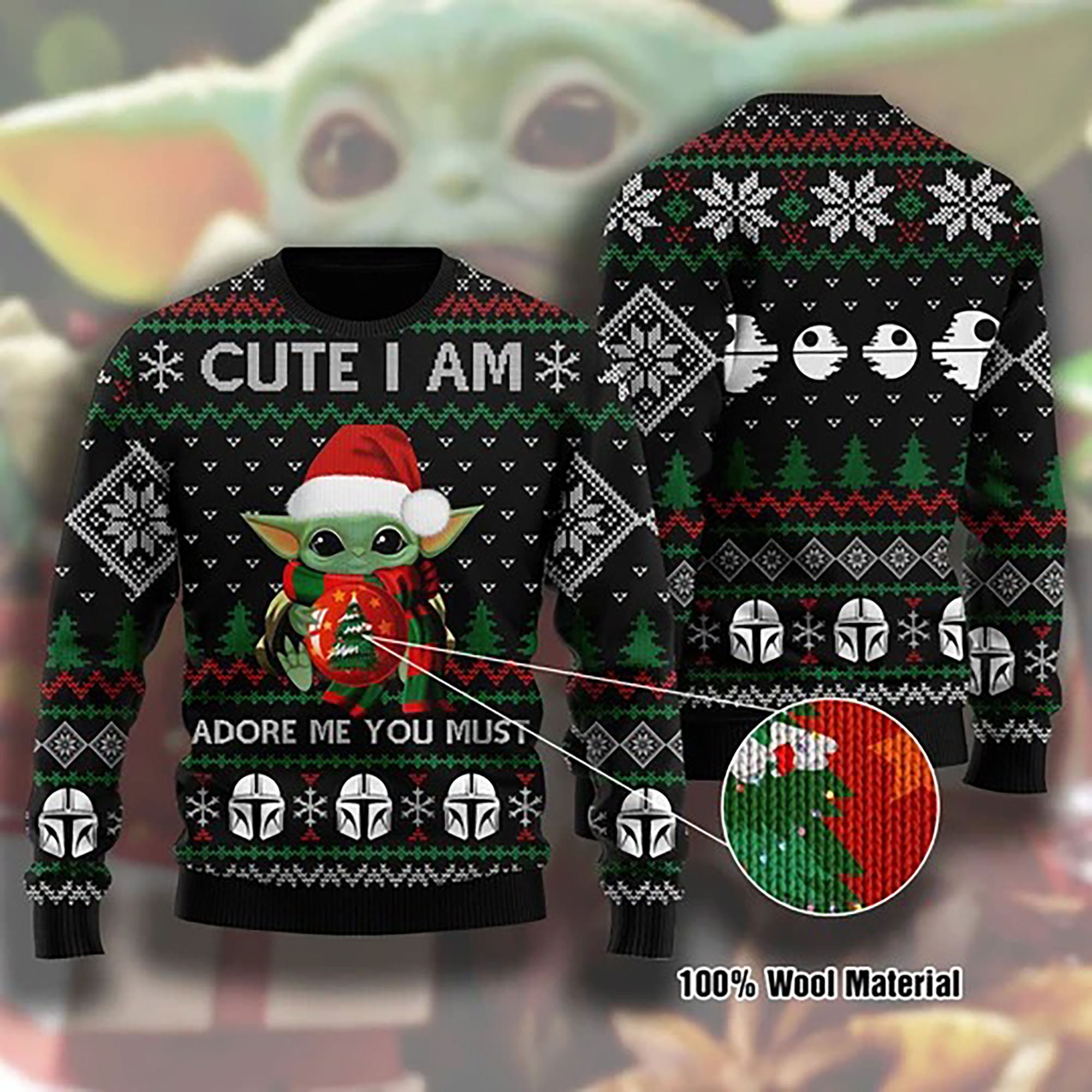 Cute I Am Adore Me You Must Sweater, Ugly Ugly Christmas Sweater