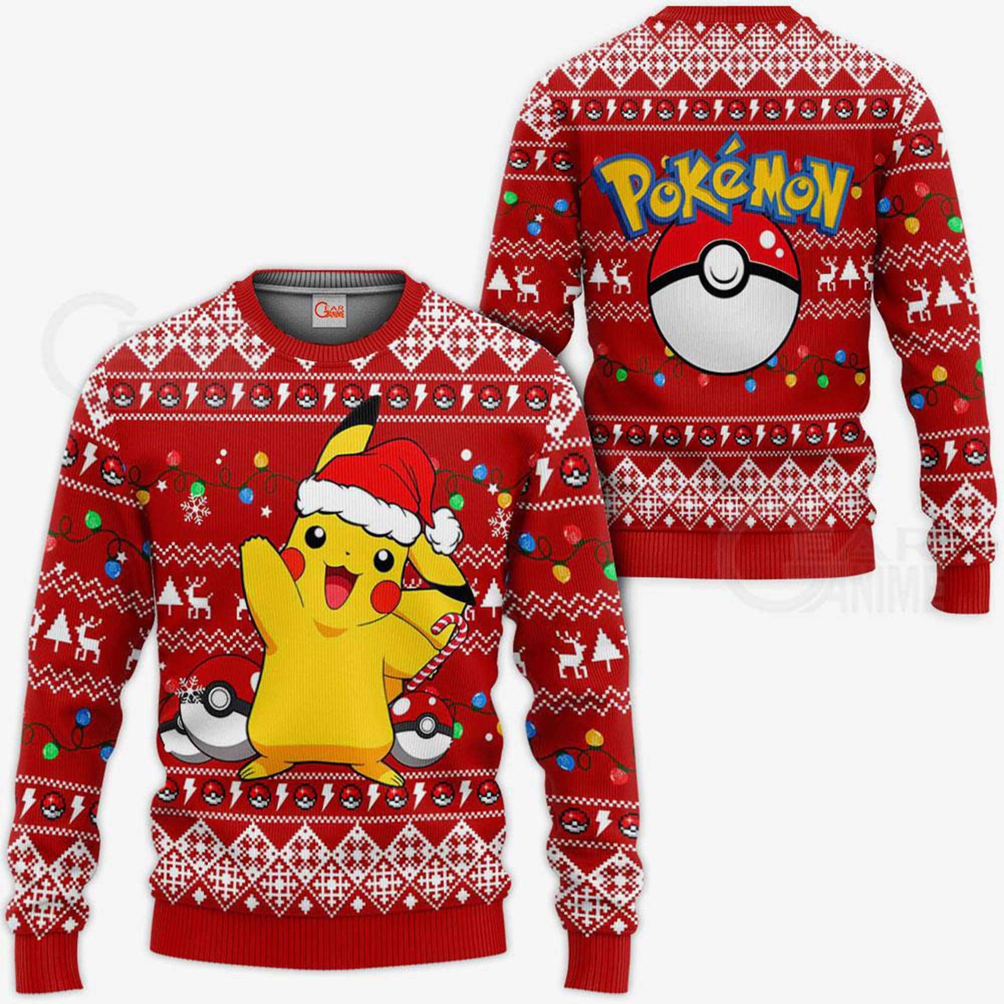 Cute Pikachu Ugly Christmas Sweater
