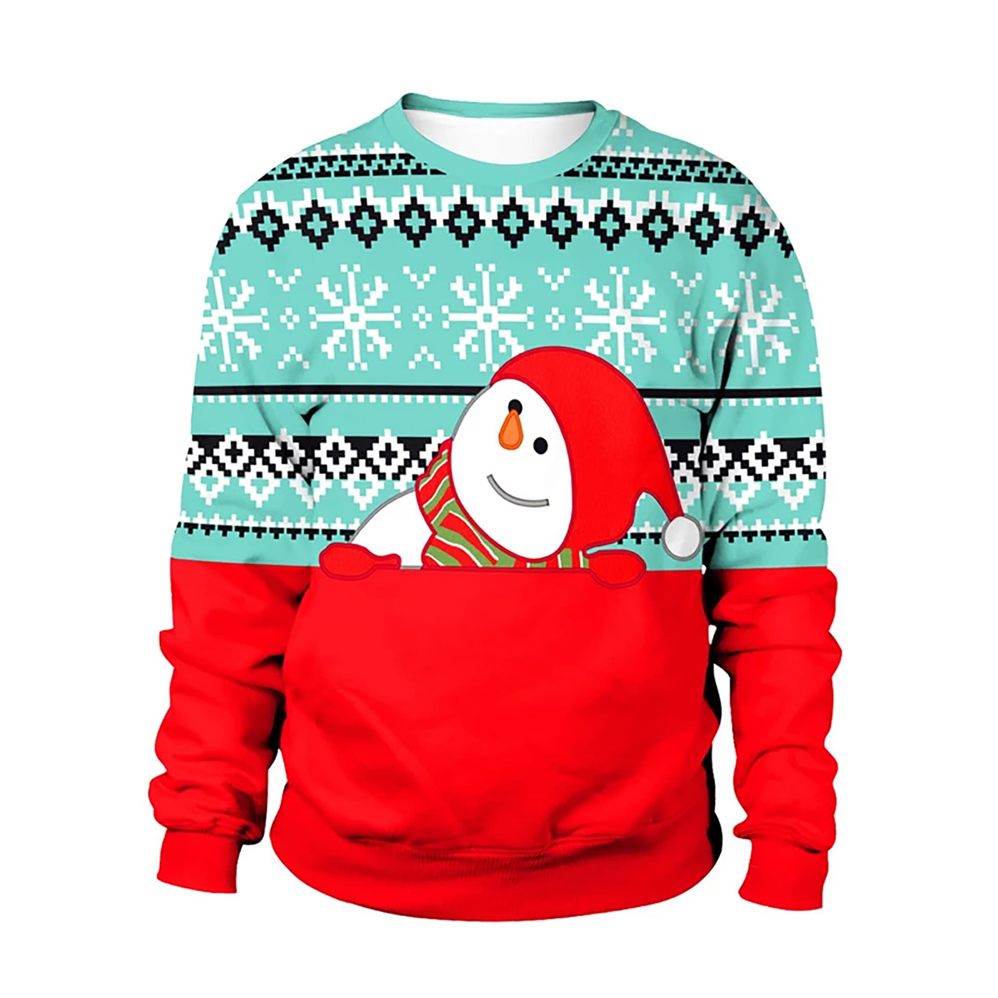 Cute Snowman Ugly Christmas Sweater