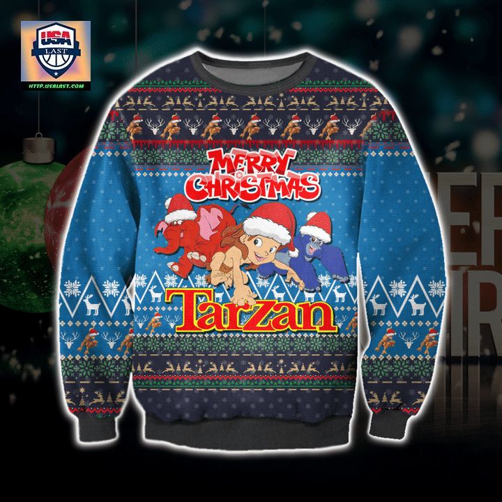 Cute Tarzan Christmas Sweater