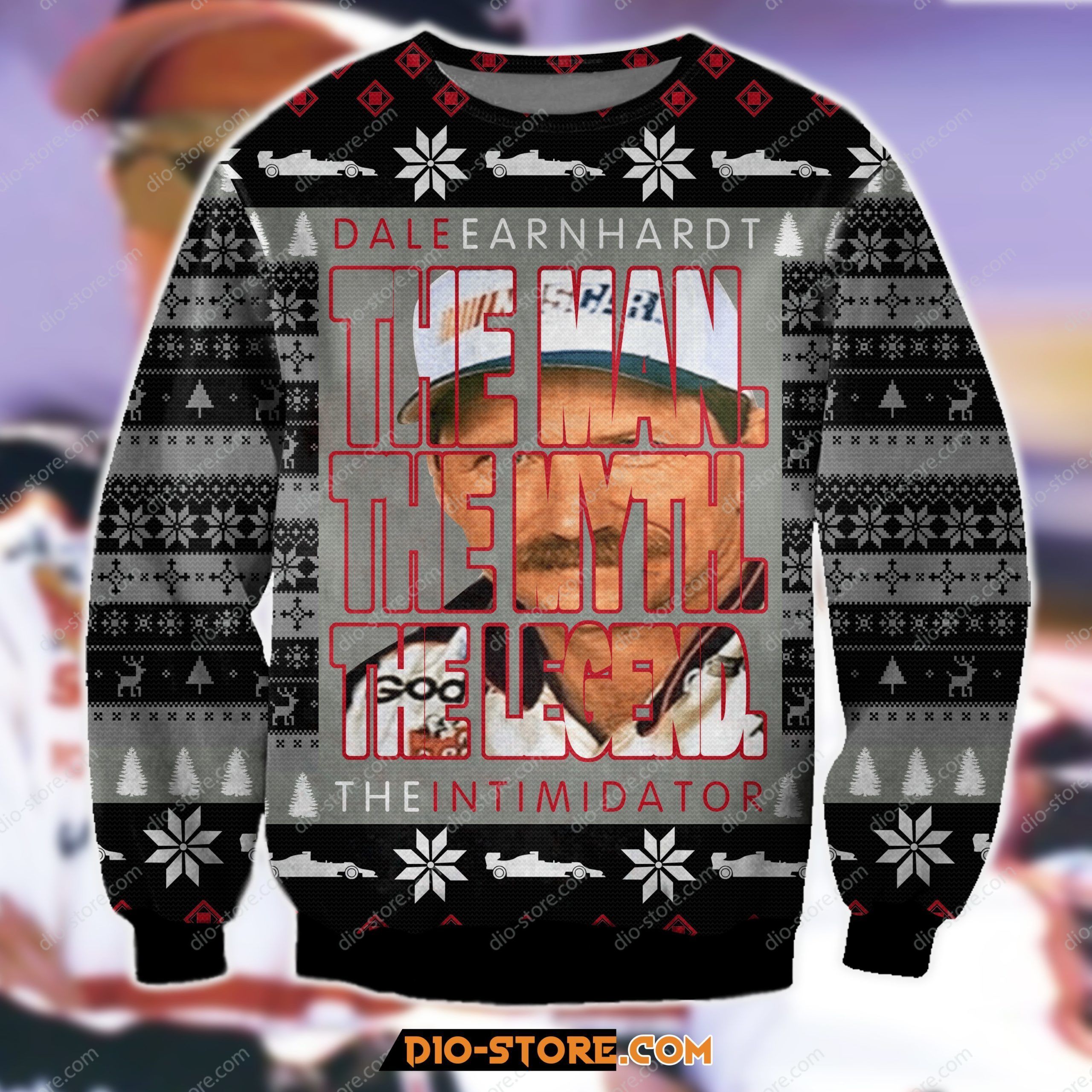 Dale Earnhardt The Man The Myth The Legend 3D Print Ugly Christmas Sweater