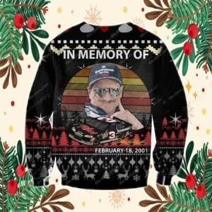 Dale Earnhardt Ugly Christmas Sweater, Perfect Holiday Gift