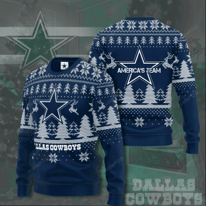Dallas Cowboys American Team Ugly Christmas Sweater, Perfect Holiday Gift