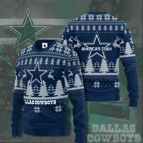 Dallas Cowboys America'S Team Ugly Christmas Sweater, Perfect Holiday Gift