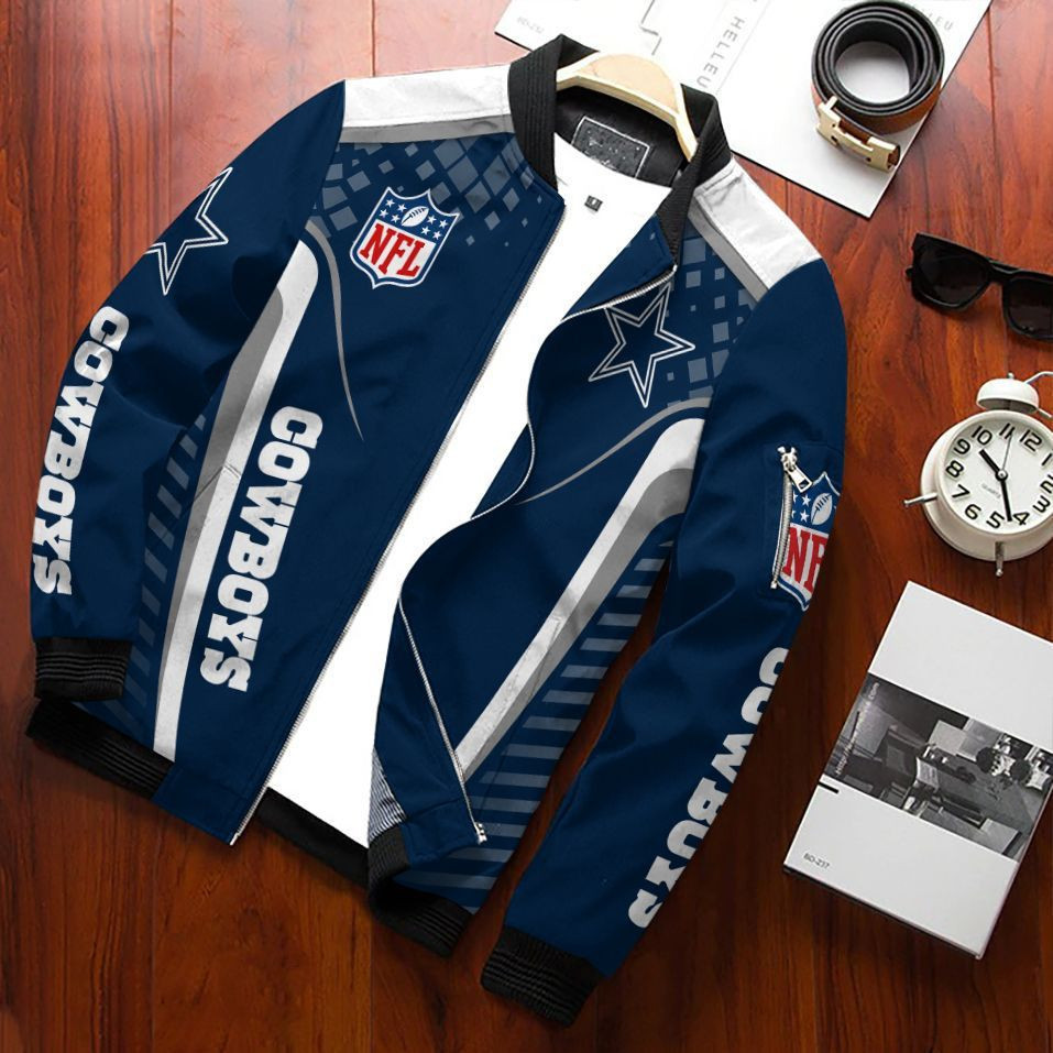 Dallas Cowboys Bomber Jacket | NFL Team Jacket for Men & Women | Football Fan Gift