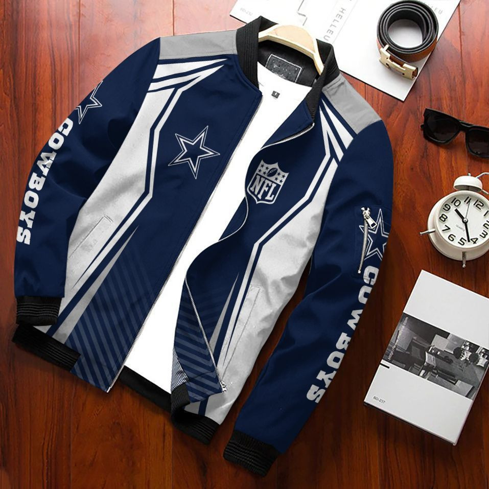 Dallas Cowboys Bomber Jacket | NFL Team Jacket for Men & Women | Football Fan Gift