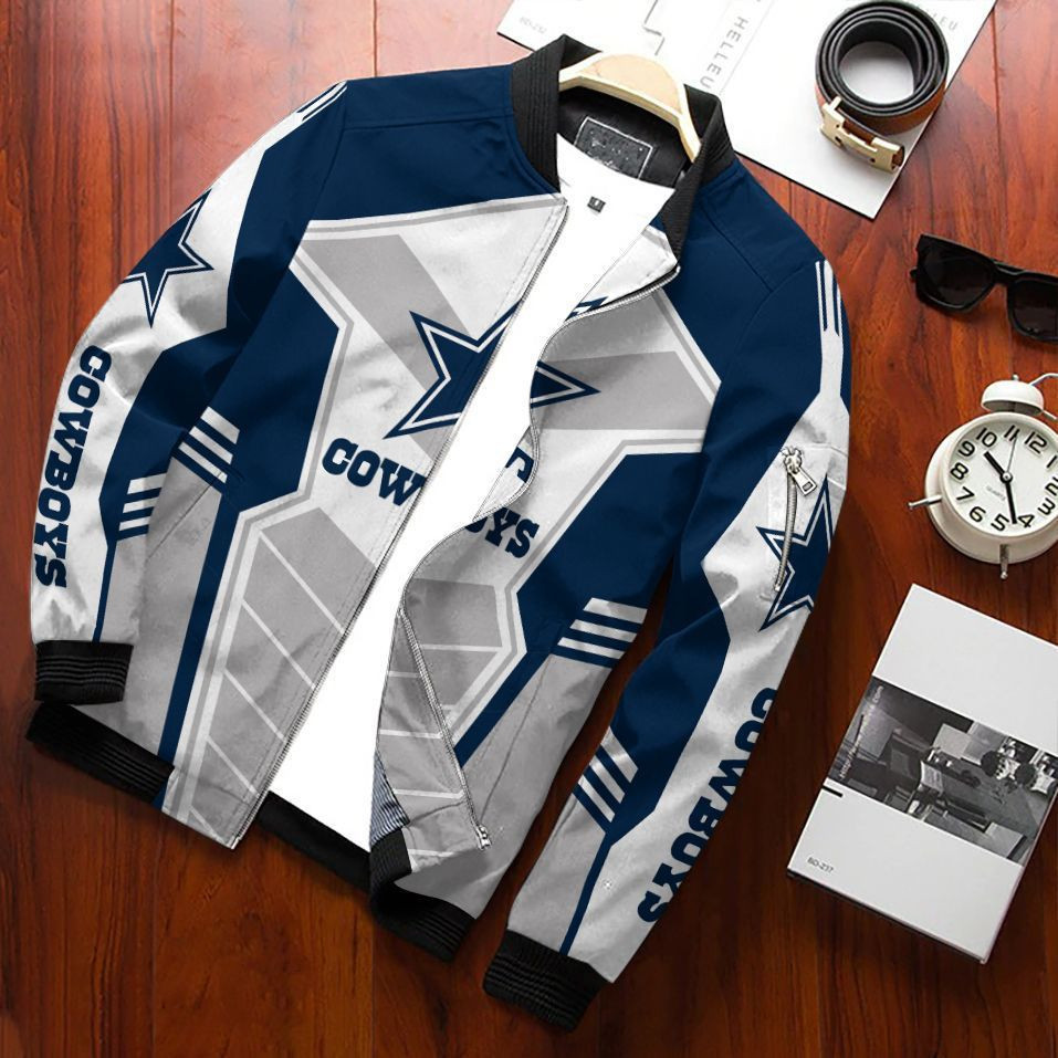 Dallas Cowboys Bomber Jacket | NFL Team Jacket for Men & Women | Football Fan Gift