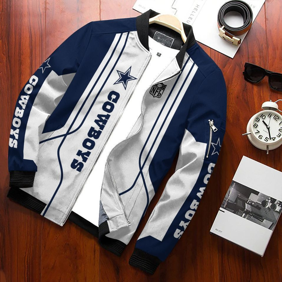 Dallas Cowboys Bomber Jacket | NFL Team Jacket for Men & Women | Football Fan Gift