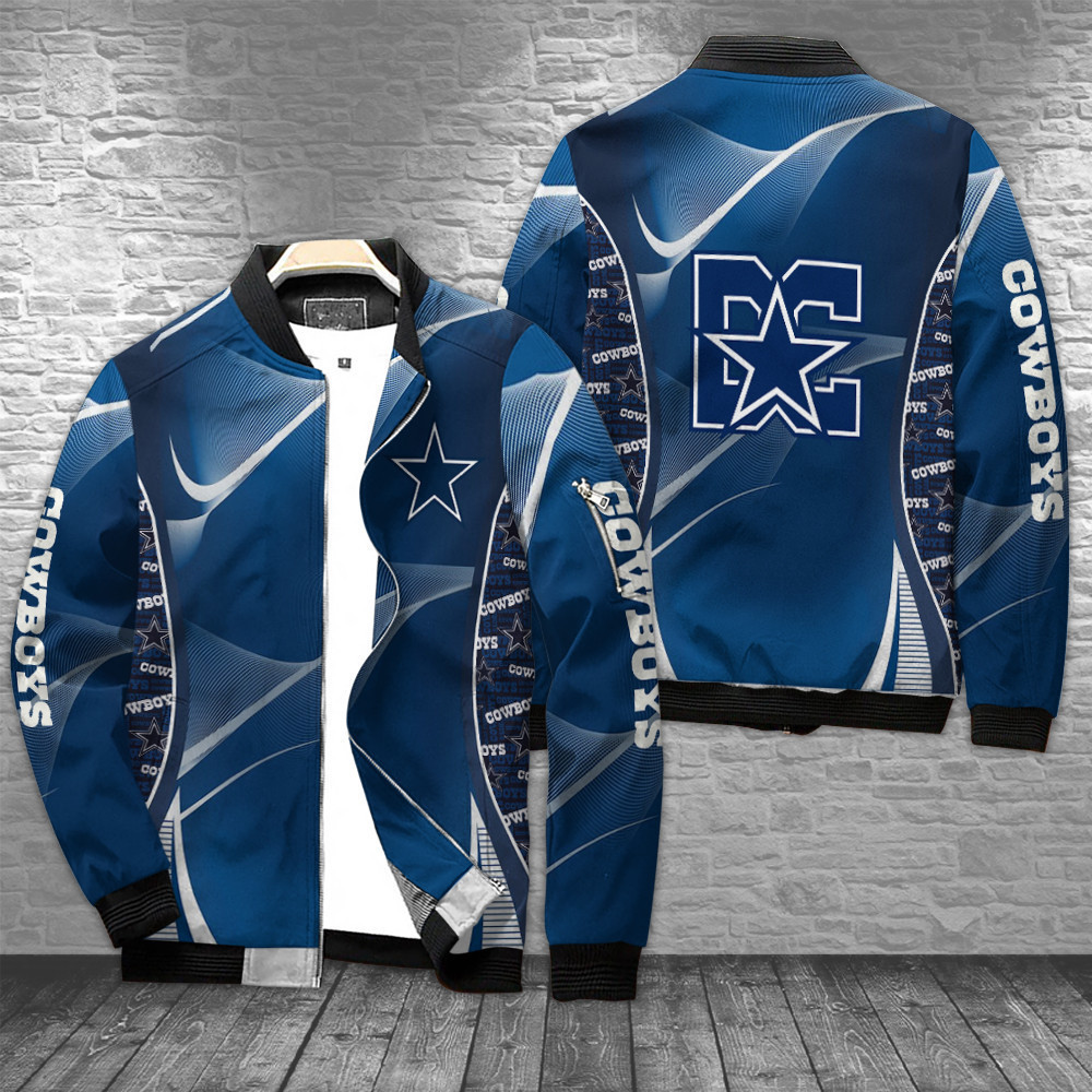 Dallas Cowboys Bomber Jacket | NFL Team Jacket for Men & Women | Football Fan Gift