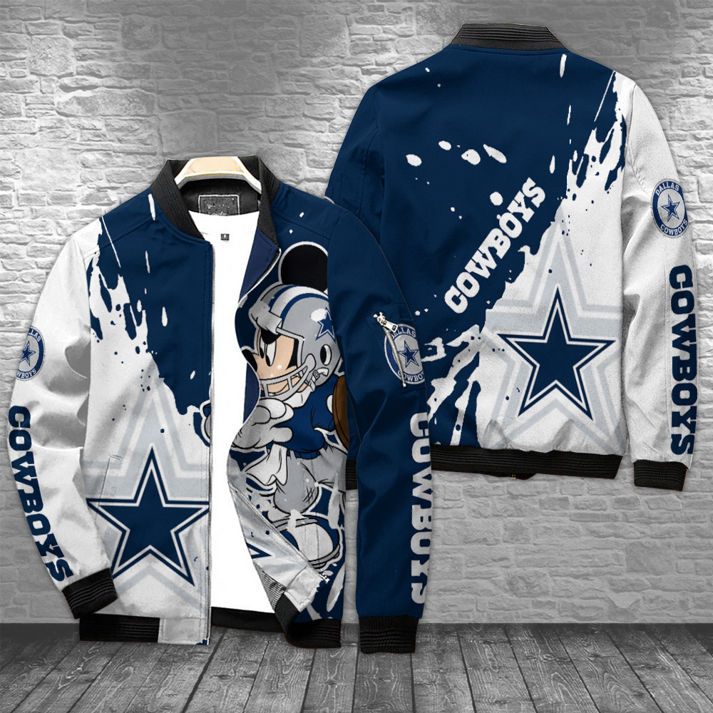 Dallas Cowboys Bomber Jacket | NFL Team Jacket for Men & Women | Football Fan Gift