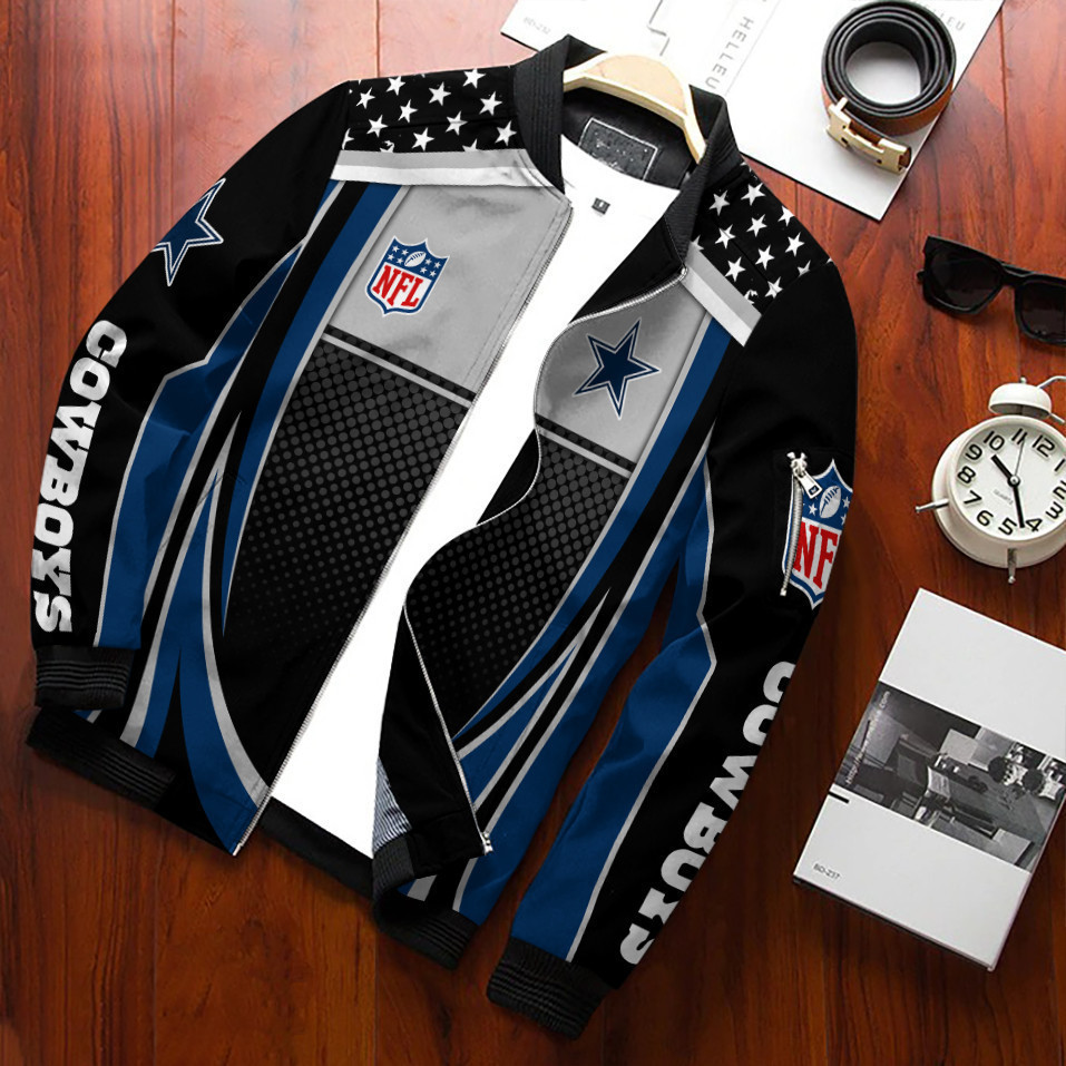 Dallas Cowboys Bomber Jacket | NFL Team Jacket for Men & Women | Football Fan Gift