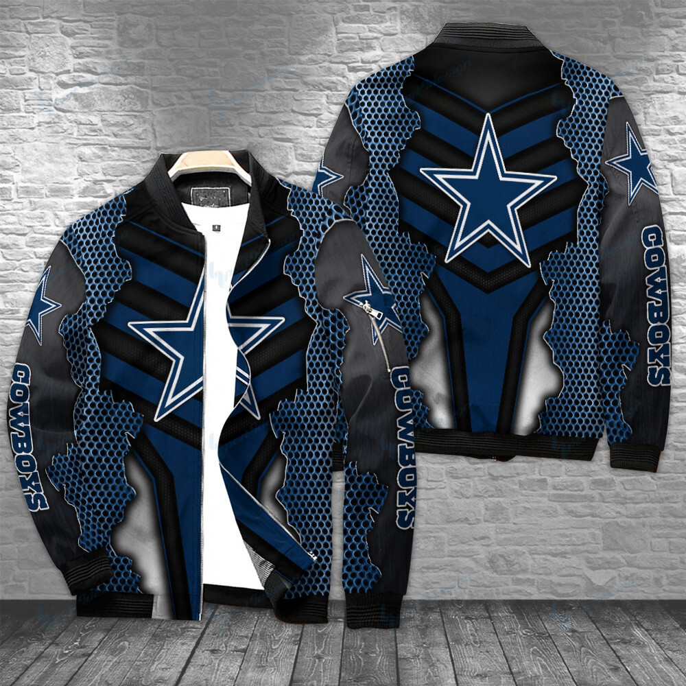Dallas Cowboys Bomber Jacket | NFL Team Jacket for Men & Women | Football Fan Gift