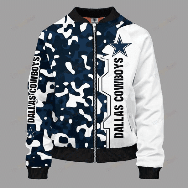 Dallas Cowboys Bomber Jacket | NFL Team Jacket for Men & Women | Football Fan Gift