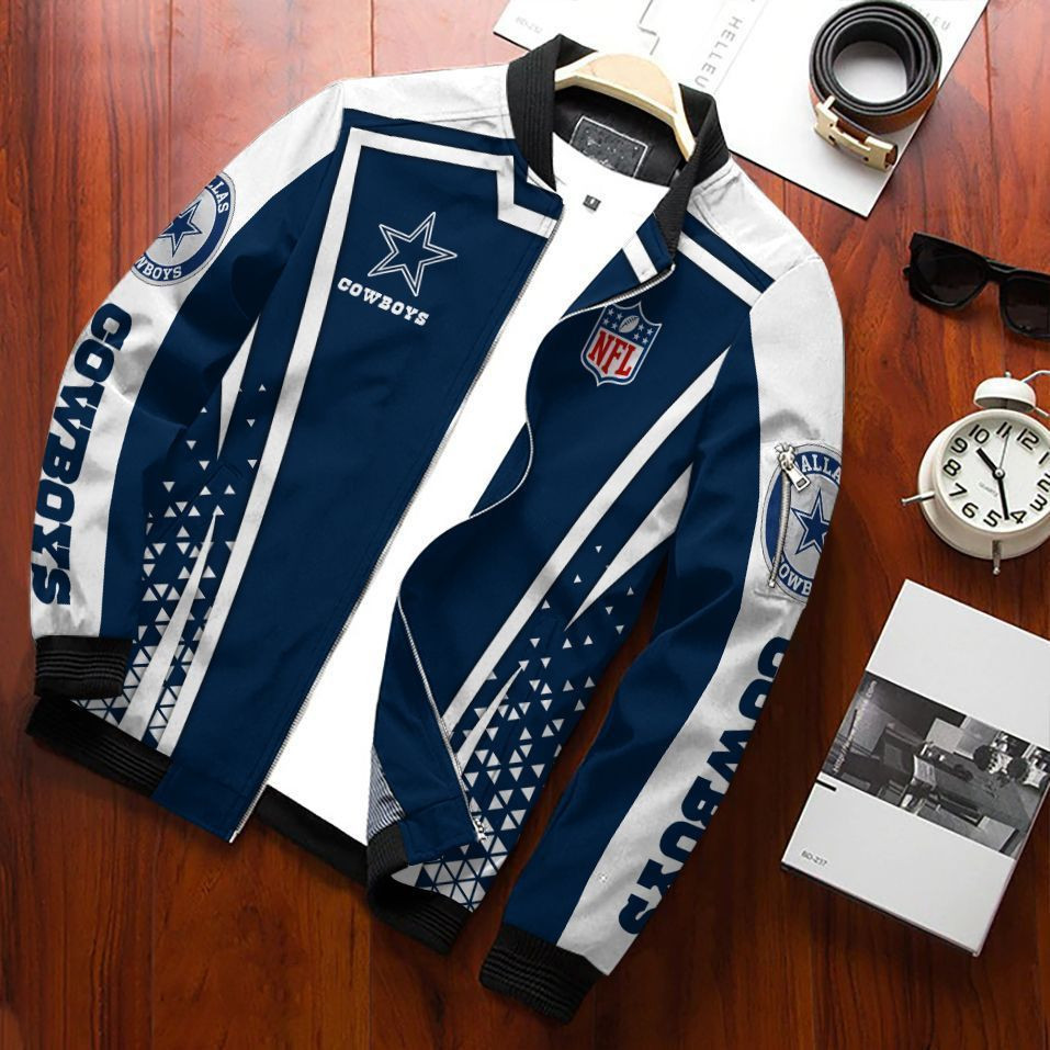 Dallas Cowboys Bomber Jacket | NFL Team Jacket for Men & Women | Football Fan Gift