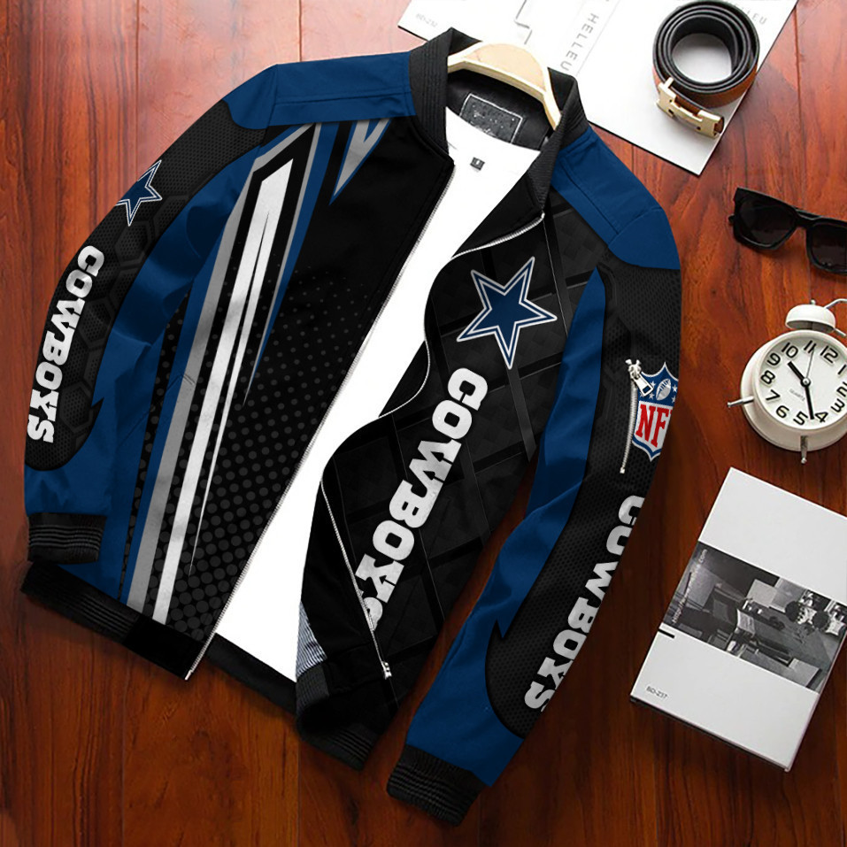 Dallas Cowboys Bomber Jacket | NFL Team Jacket for Men & Women | Football Fan Gift