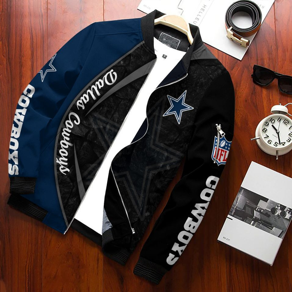 Dallas Cowboys Bomber Jacket | NFL Team Jacket for Men & Women | Football Fan Gift