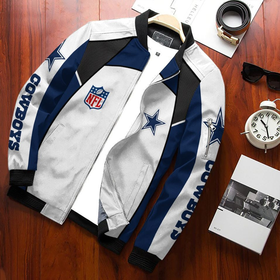 Dallas Cowboys Bomber Jacket | NFL Team Jacket for Men & Women | Football Fan Gift