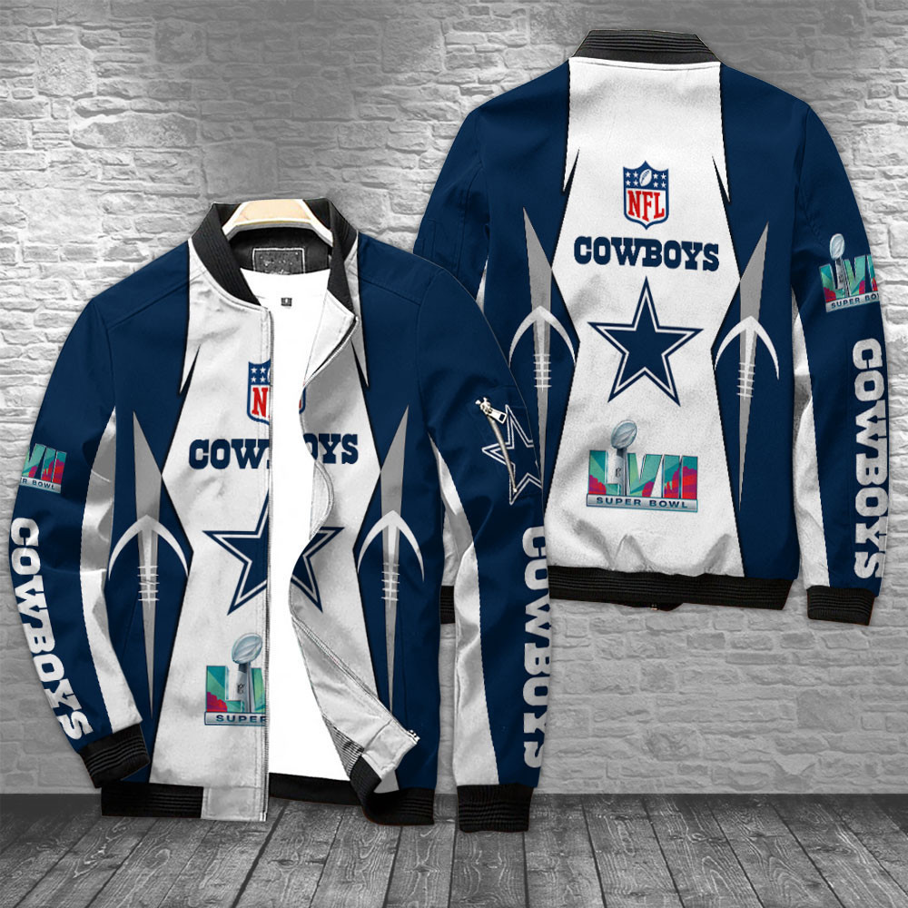 Dallas Cowboys Bomber Jacket | NFL Team Jacket for Men & Women | Football Fan Gift