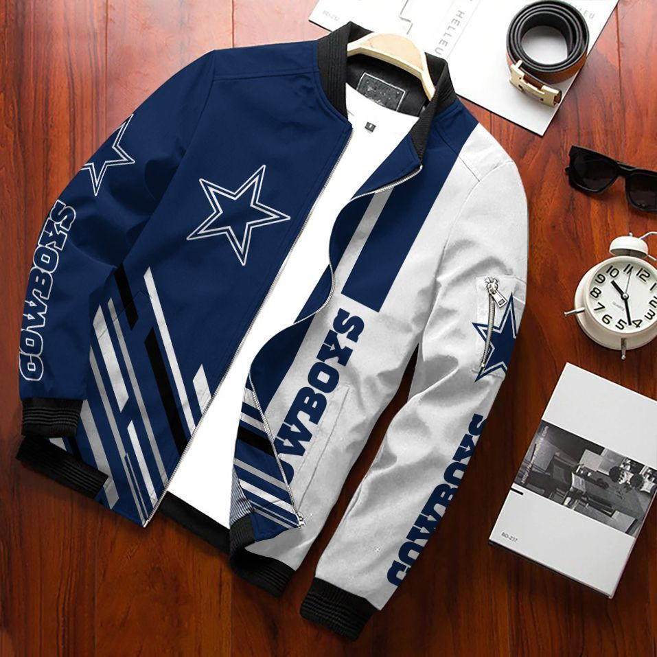 Dallas Cowboys Bomber Jacket | NFL Team Jacket for Men & Women | Football Fan Gift