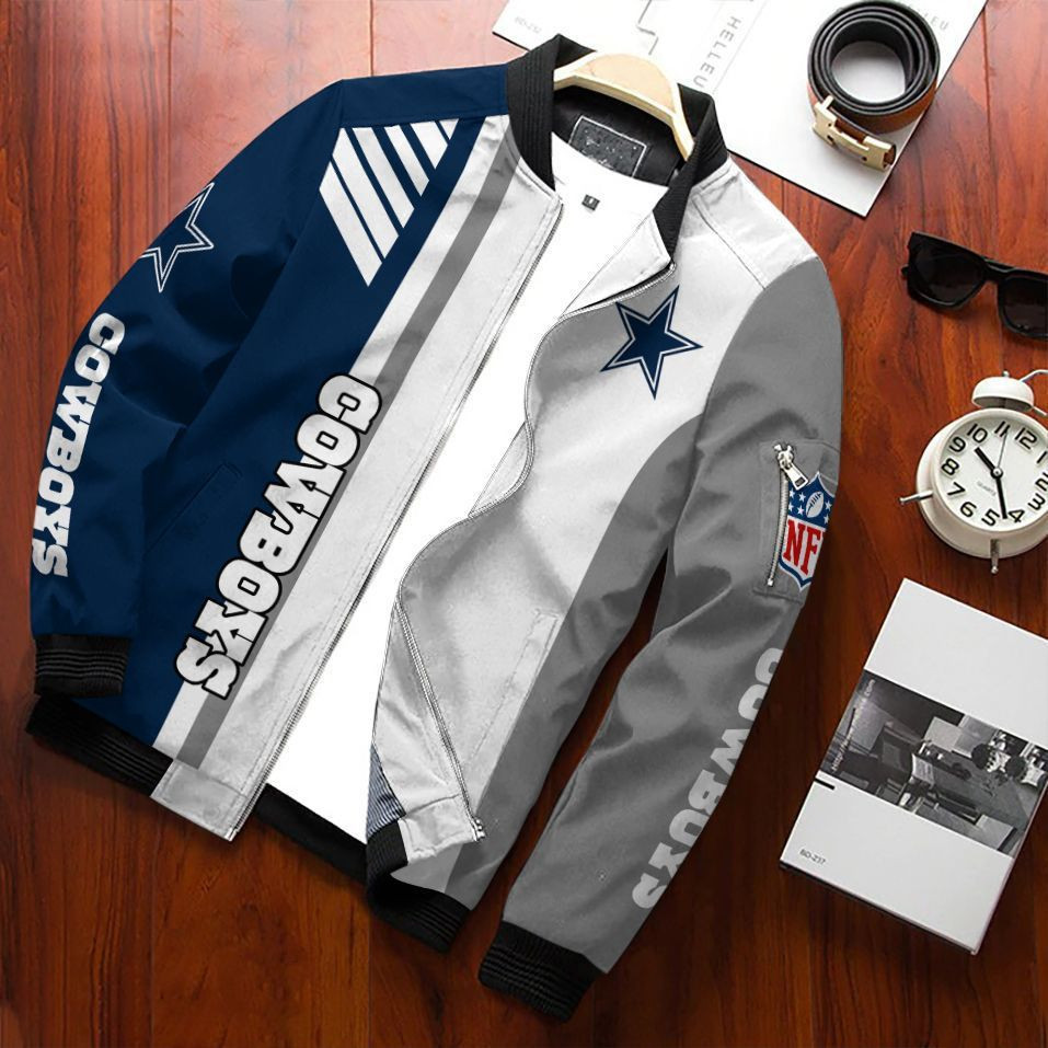 Dallas Cowboys Bomber Jacket | NFL Team Jacket for Men & Women | Football Fan Gift
