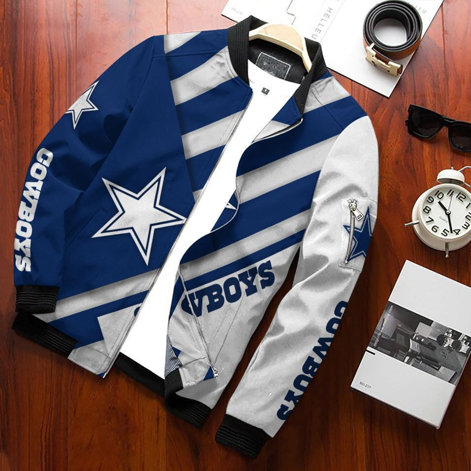 Dallas Cowboys Bomber Jacket | NFL Team Jacket for Men & Women | Football Fan Gift