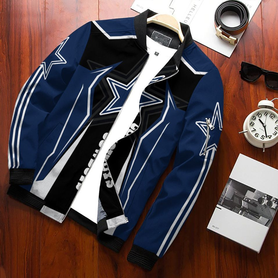 Dallas Cowboys Bomber Jacket | NFL Team Jacket for Men & Women | Football Fan Gift