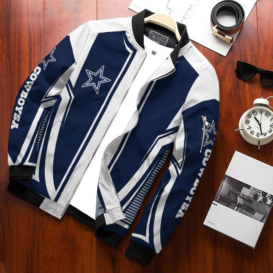 Dallas Cowboys Bomber Jacket | NFL Team Jacket for Men & Women | Football Fan Gift