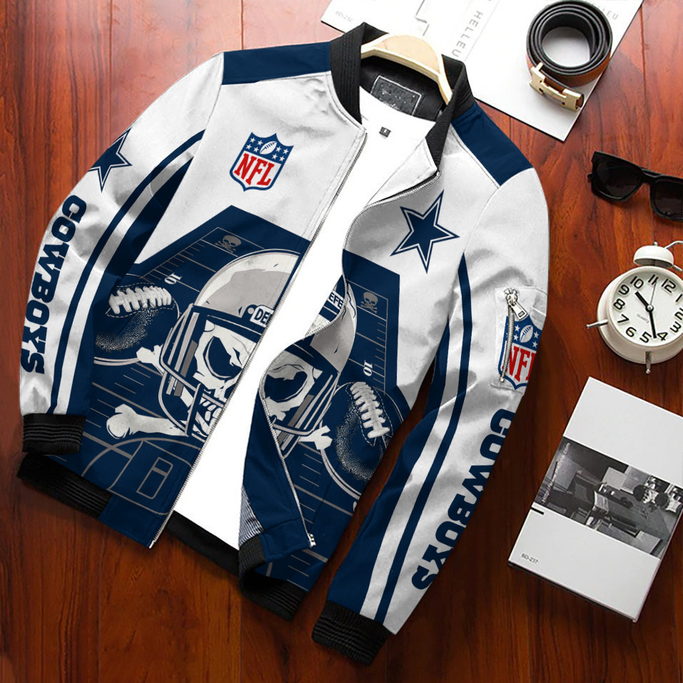 Dallas Cowboys Bomber Jacket | NFL Team Jacket for Men & Women | Football Fan Gift