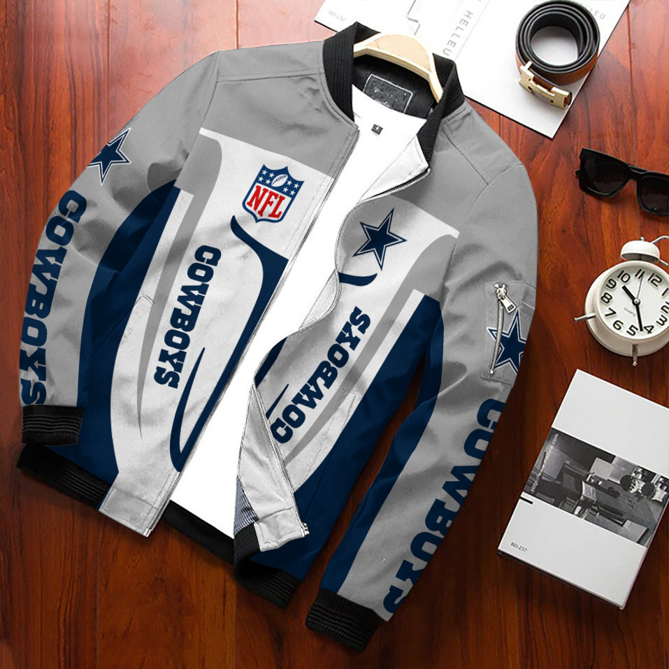 Dallas Cowboys Bomber Jacket | NFL Team Jacket for Men & Women | Football Fan Gift