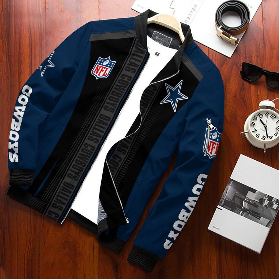 Dallas Cowboys Bomber Jacket | NFL Team Jacket for Men & Women | Football Fan Gift