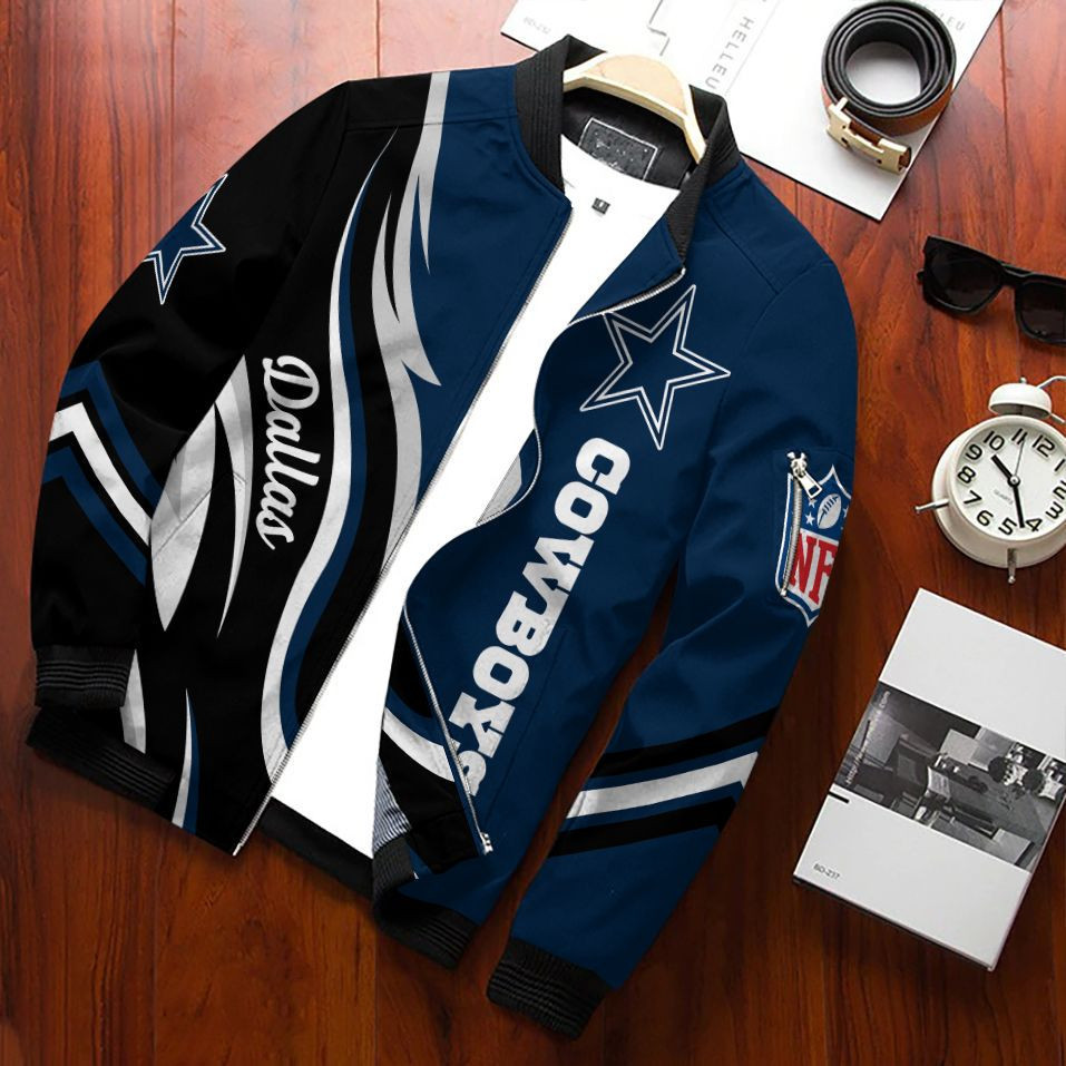 Dallas Cowboys Bomber Jacket | NFL Team Jacket for Men & Women | Football Fan Gift
