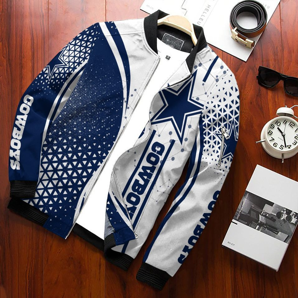 Dallas Cowboys Bomber Jacket | NFL Team Jacket for Men & Women | Football Fan Gift