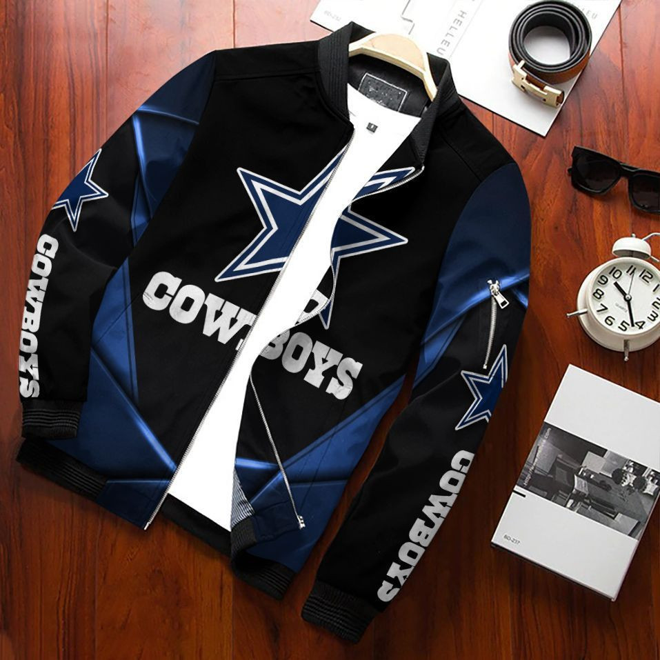 Dallas Cowboys Bomber Jacket | NFL Team Jacket for Men & Women | Football Fan Gift