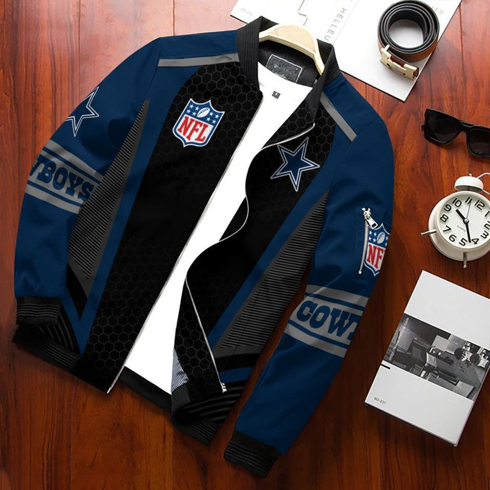 Dallas Cowboys Bomber Jacket | NFL Team Jacket for Men & Women | Football Fan Gift