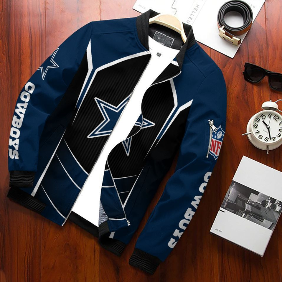 Dallas Cowboys Bomber Jacket | NFL Team Jacket for Men & Women | Football Fan Gift