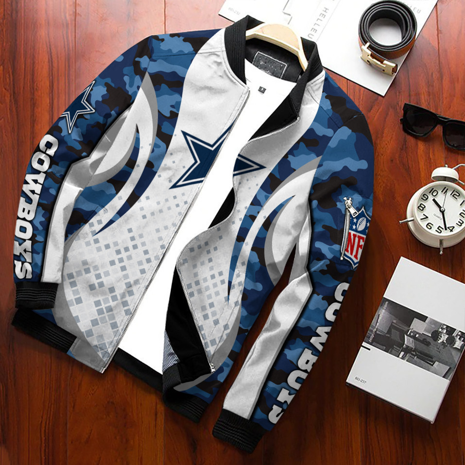 Dallas Cowboys Bomber Jacket | NFL Team Jacket for Men & Women | Football Fan Gift