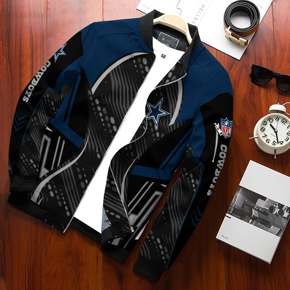 Dallas Cowboys Bomber Jacket | NFL Team Jacket for Men & Women | Football Fan Gift