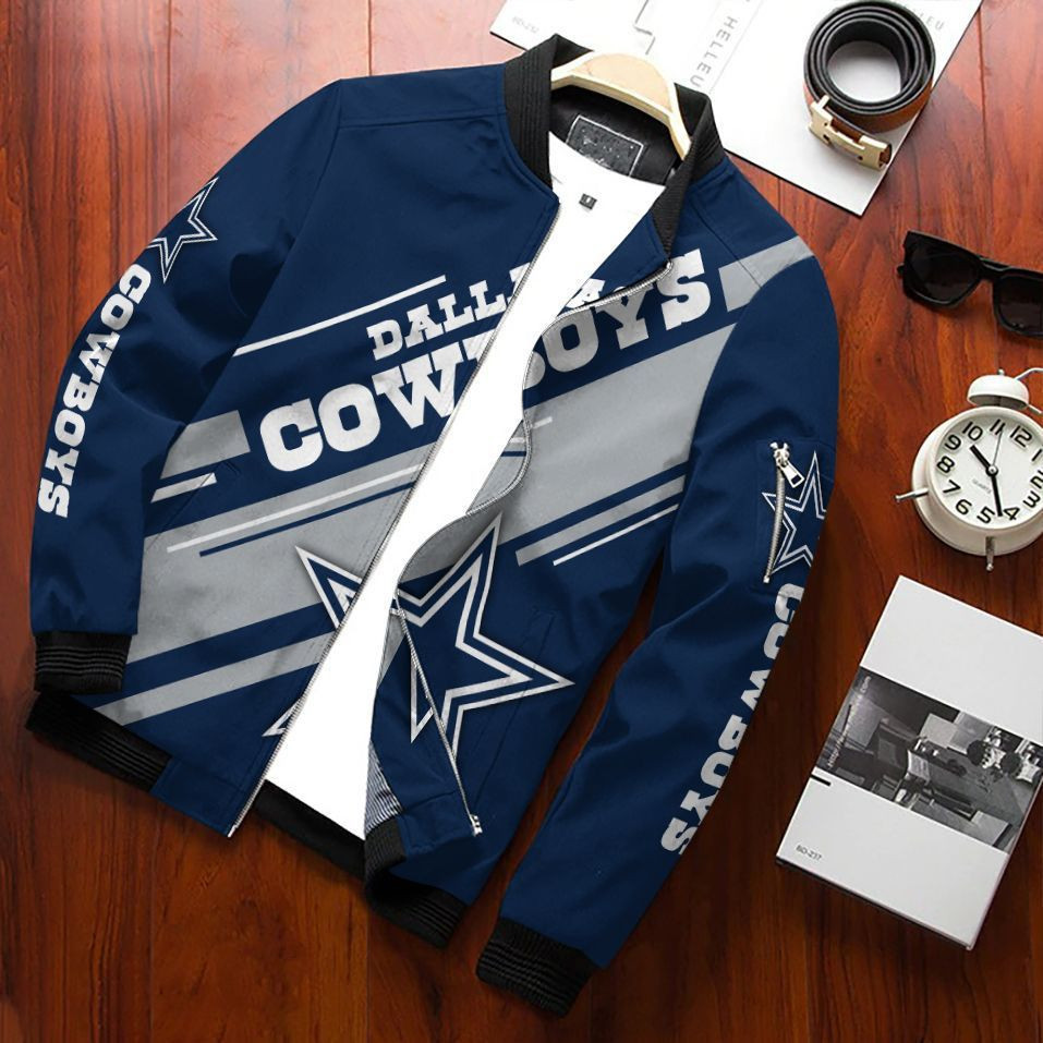 Dallas Cowboys Bomber Jacket | NFL Team Jacket for Men & Women | Football Fan Gift