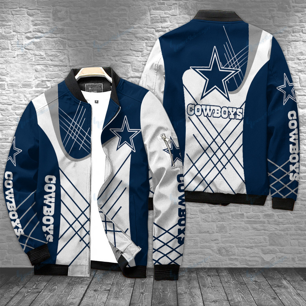 Dallas Cowboys Bomber Jacket | NFL Team Jacket for Men & Women | Football Fan Gift