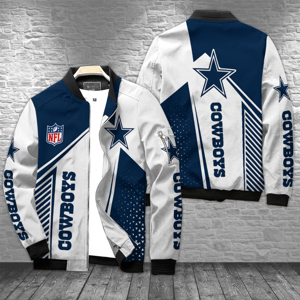 Dallas Cowboys Bomber Jacket | NFL Team Jacket for Men & Women | Football Fan Gift