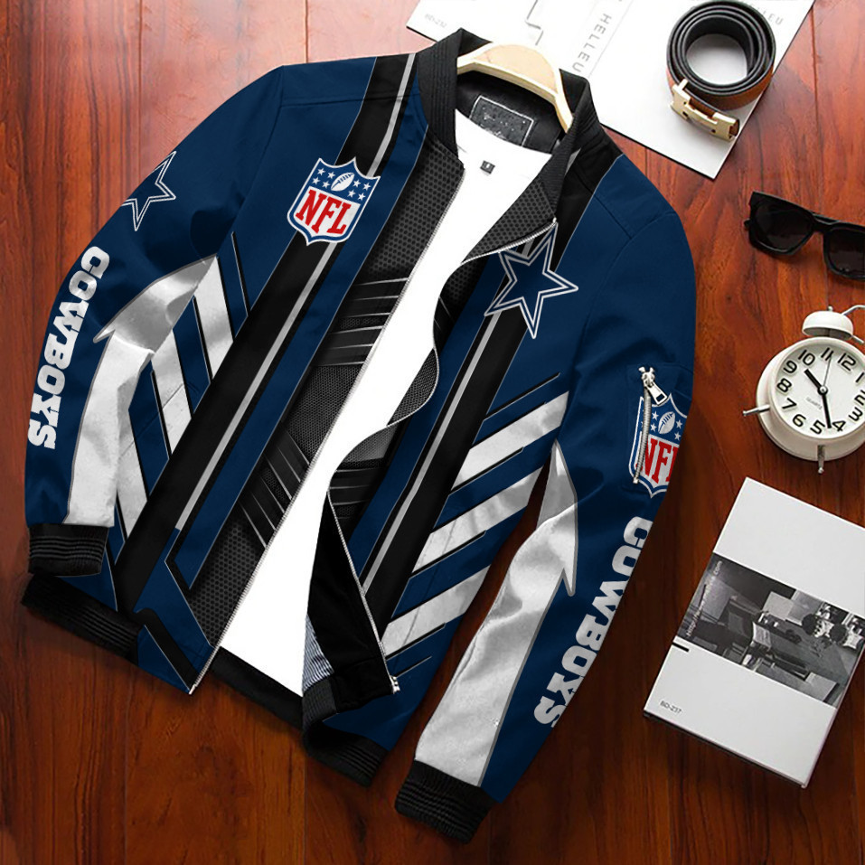 Dallas Cowboys Bomber Jacket | NFL Team Jacket for Men & Women | Football Fan Gift