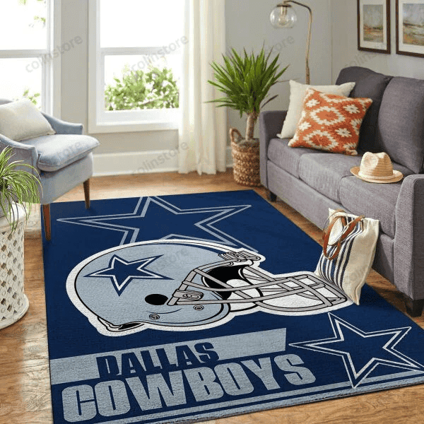 Dallas Cowboys Gifts 3D Rectangle Area Rug – Full Print Carpet For Living Room & Bedroom Home Decor