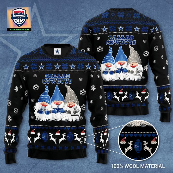 Dallas Cowboys Gnome De Noel Christmas Ugly Sweater