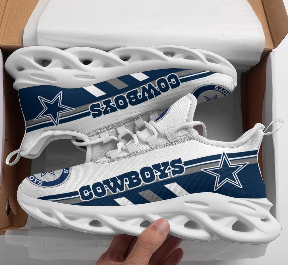Dallas Cowboys Max Soul Shoes Sneakers for Men And Women – NFL Football Fan Shoes, Team Sneakers