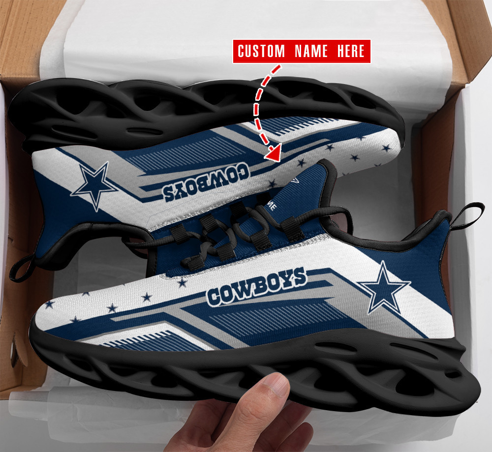 Dallas Cowboys Max Soul Shoes Sneakers for Men And Women – NFL Football Fan Shoes, Team Sneakers