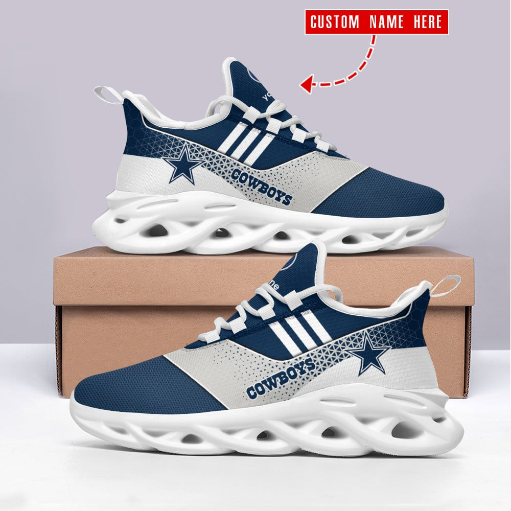 Dallas Cowboys Max Soul Shoes Sneakers for Men And Women – NFL Football Fan Shoes, Team Sneakers