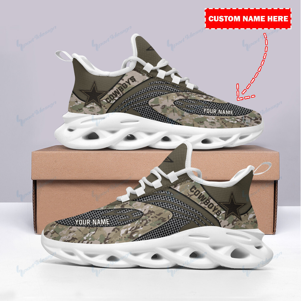 Dallas Cowboys Max Soul Shoes Sneakers for Men And Women – NFL Football Fan Shoes, Team Sneakers